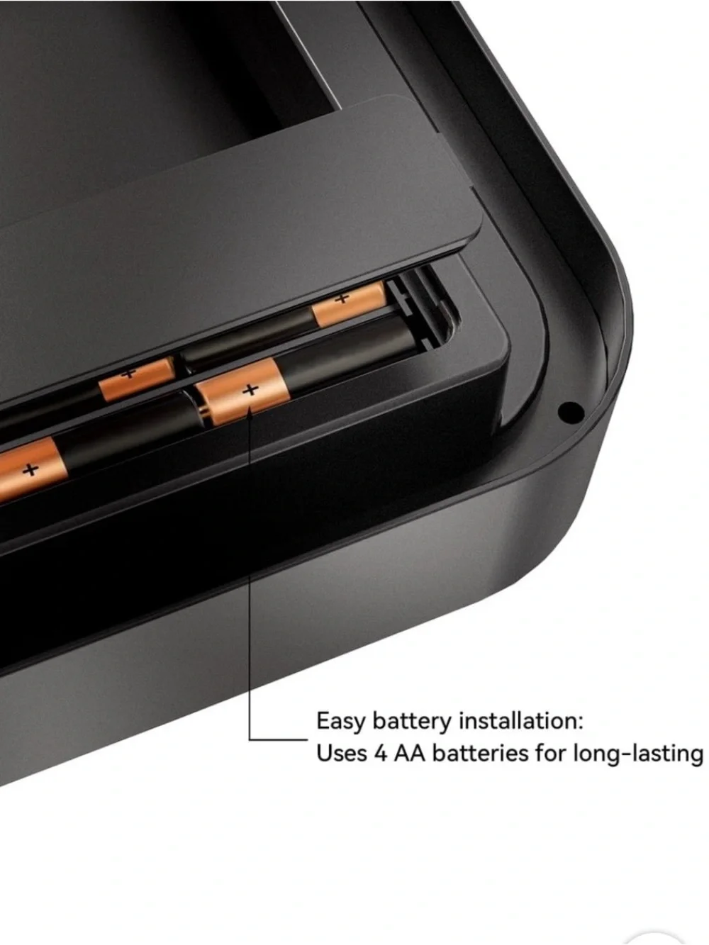 Mainstays Black Motion Sensor Trash Can